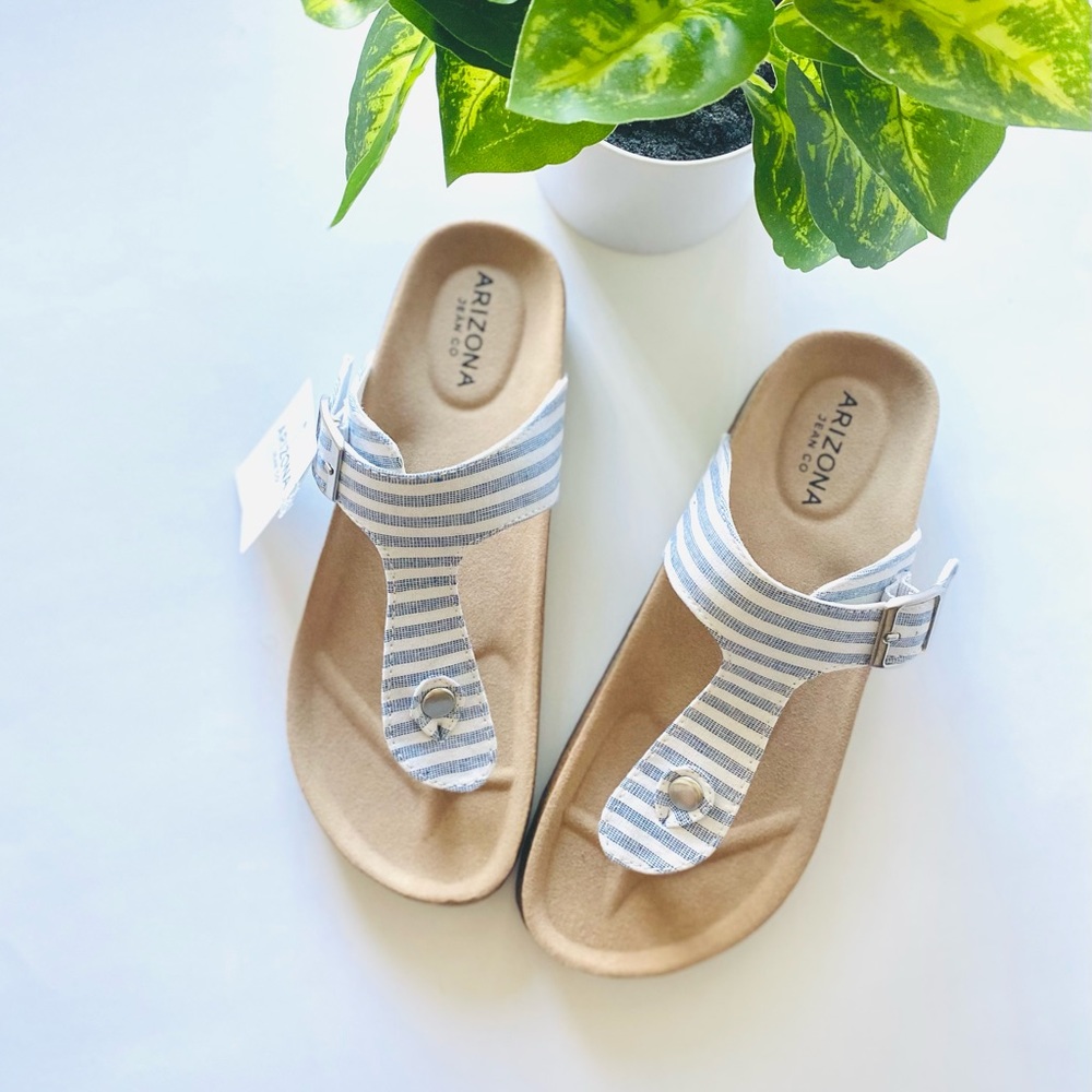 Arizona Jeans & Company Strip Sandals